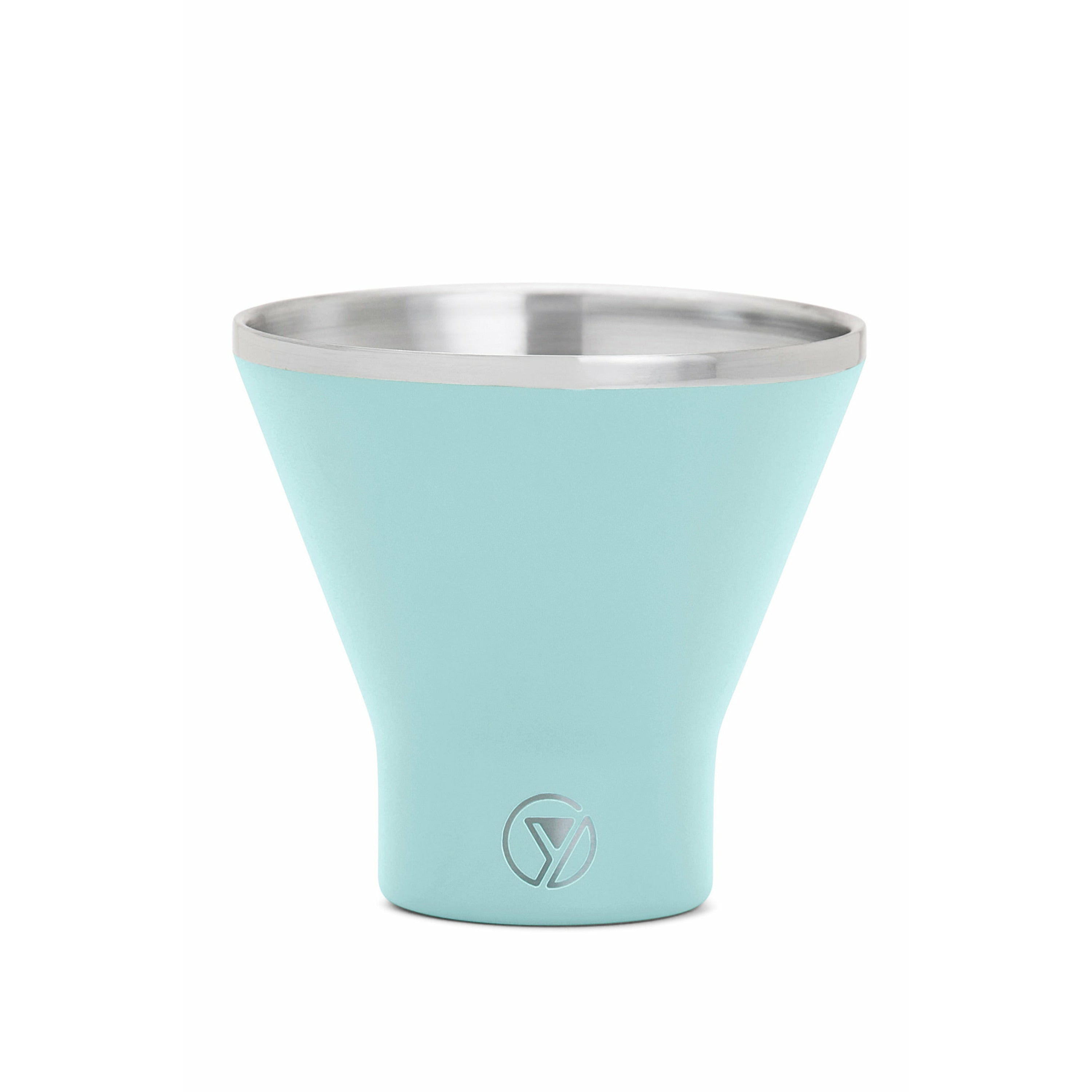 STEMLESS MARTINI TUMBLER - 8OZ/240ML - AQUA PUNCH